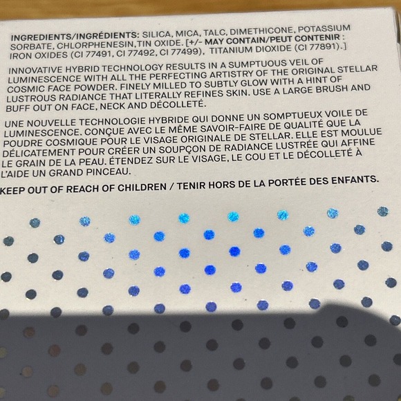 STELLAR Cosmic Face Powder Lustre loose puff applicator Aurora color New in box1 - Picture 4 of 5